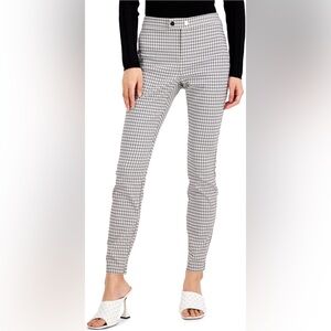 INC‎ International Concepts Black and White Houndstooth Pants /Leggings Size 2